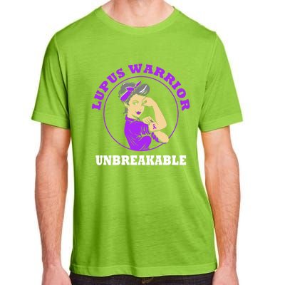 Lupus Warrior Unbreakable Lupus Awareness Gift Adult ChromaSoft Performance T-Shirt