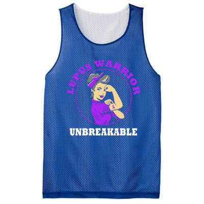 Lupus Warrior Unbreakable Lupus Awareness Gift Mesh Reversible Basketball Jersey Tank