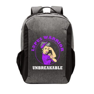 Lupus Warrior Unbreakable Lupus Awareness Gift Vector Backpack