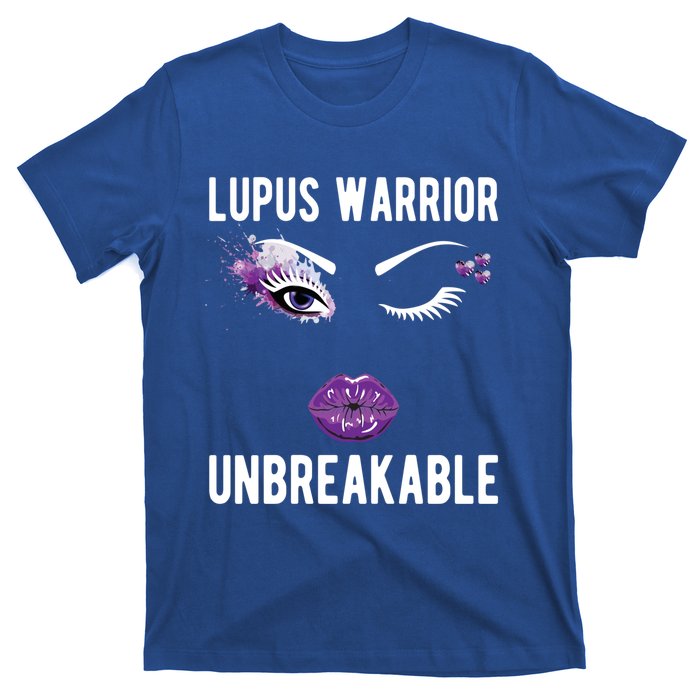 Lupus Warrior Unbreakable Purple Ribbon Lupus Fighter Gift T-Shirt