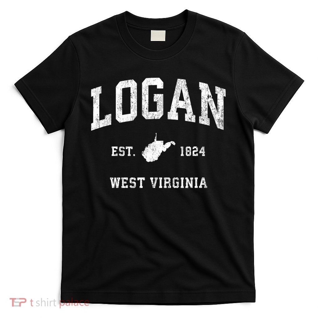 Logan West Virginia Wv Vintage Athletic Sports Design T-Shirt