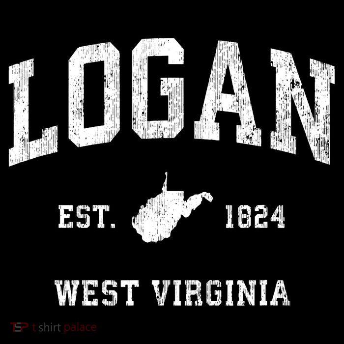 Logan West Virginia Wv Vintage Athletic Sports Design Kids T-Shirt