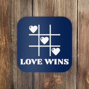 Love Wins Valentine's Day Coaster