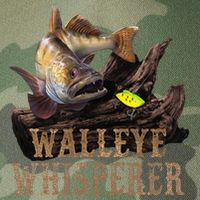 Large Walleye With Fishing Lure Drawing Walleye Whisperer Legacy Tie Dye Trucker Hat
