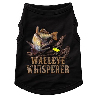 Large Walleye With Fishing Lure Drawing Walleye Whisperer Doggie Tank