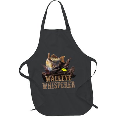 Large Walleye With Fishing Lure Drawing Walleye Whisperer Apron