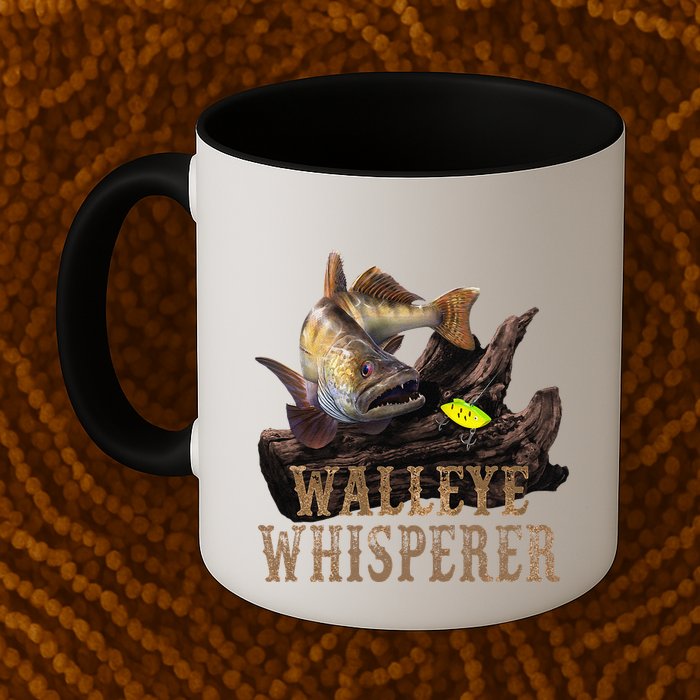 Large Walleye With Fishing Lure Drawing Walleye Whisperer Mug