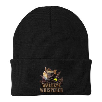 Large Walleye With Fishing Lure Drawing Walleye Whisperer Beanie