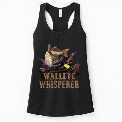 Large Walleye With Fishing Lure Drawing Walleye Whisperer Womens Tank Top
