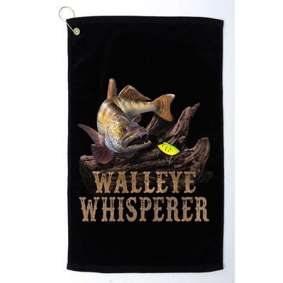 Large Walleye With Fishing Lure Drawing Walleye Whisperer Golf Towel