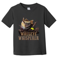 Large Walleye With Fishing Lure Drawing Walleye Whisperer Toddler T-Shirt