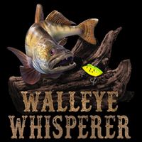 Large Walleye With Fishing Lure Drawing Walleye Whisperer Short Acrylic Beanie