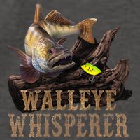 Large Walleye With Fishing Lure Drawing Walleye Whisperer Vector Backpack
