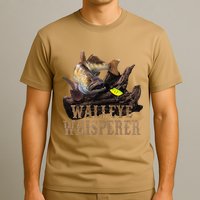 Large Walleye With Fishing Lure Drawing Walleye Whisperer T-Shirt