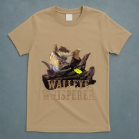 Large Walleye With Fishing Lure Drawing Walleye Whisperer T-Shirt