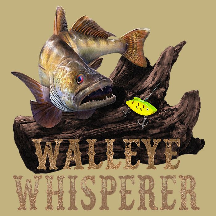 Large Walleye With Fishing Lure Drawing Walleye Whisperer Sustainable Beanie