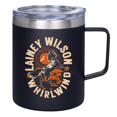 L.A.I.N.E.Y Wilson Whirlwind Horse 12oz Stainless Steel Coffee Mug