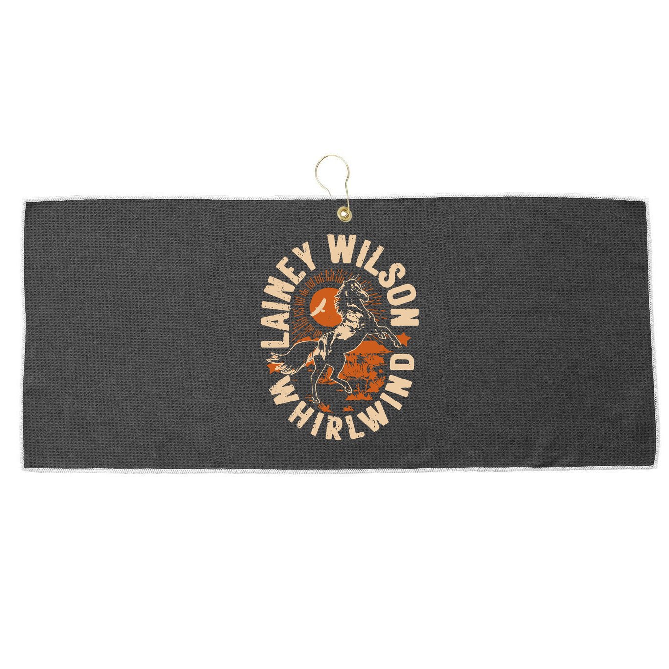 L.A.I.N.E.Y Wilson Whirlwind Horse Large Microfiber Waffle Golf Towel