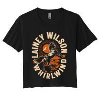 L.A.I.N.E.Y Wilson Whirlwind Horse Women's Crop Top Tee