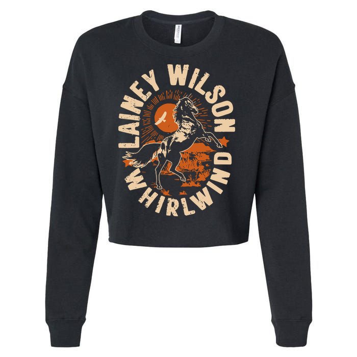 L.A.I.N.E.Y Wilson Whirlwind Horse Cropped Pullover Crew