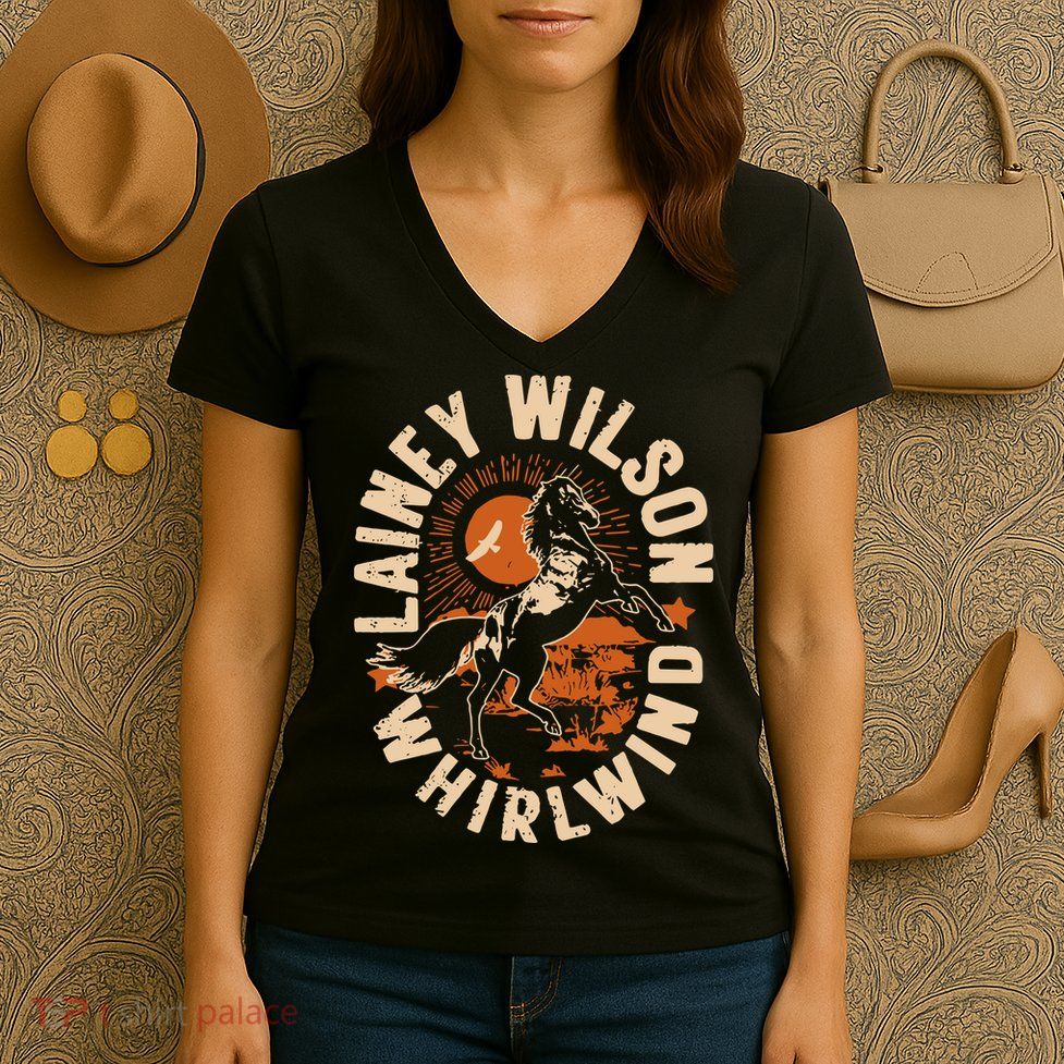 L.A.I.N.E.Y Wilson Whirlwind Horse Women's V-Neck T-Shirt