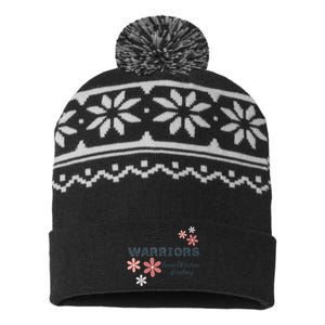 Lca Warriors With Flowers USA-Made Snowflake Beanie