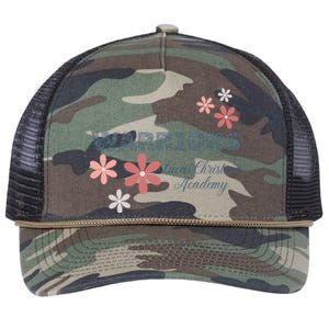 Lca Warriors With Flowers Retro Rope Trucker Hat Cap