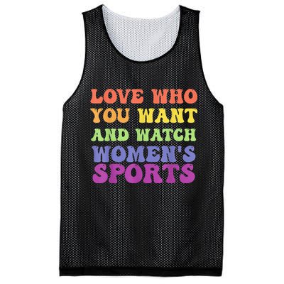 Love Who You Want And Watch Womenn's Sports Mesh Reversible Basketball Jersey Tank