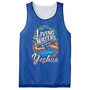 Living Waters Yeshua John 7:3738 Cute Gift Mesh Reversible Basketball Jersey Tank