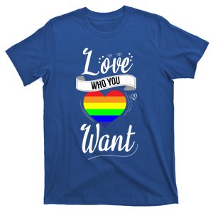 Love Who You Want Acceptance Ally Flag Love Proud Pansexual Gift T-Shirt