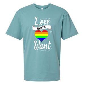 Love Who You Want Acceptance Ally Flag Love Proud Pansexual Gift Sueded Cloud Jersey T-Shirt