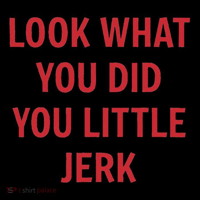 Look What You Did You Little Jerk Funny Christmas Movie Xmas Flatbill Hat