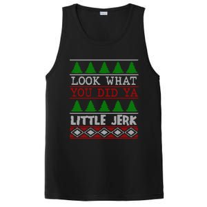 Look What You Did Ya Little Jerk Fun Xmas Ugly Christmas Gift PosiCharge Competitor Tank