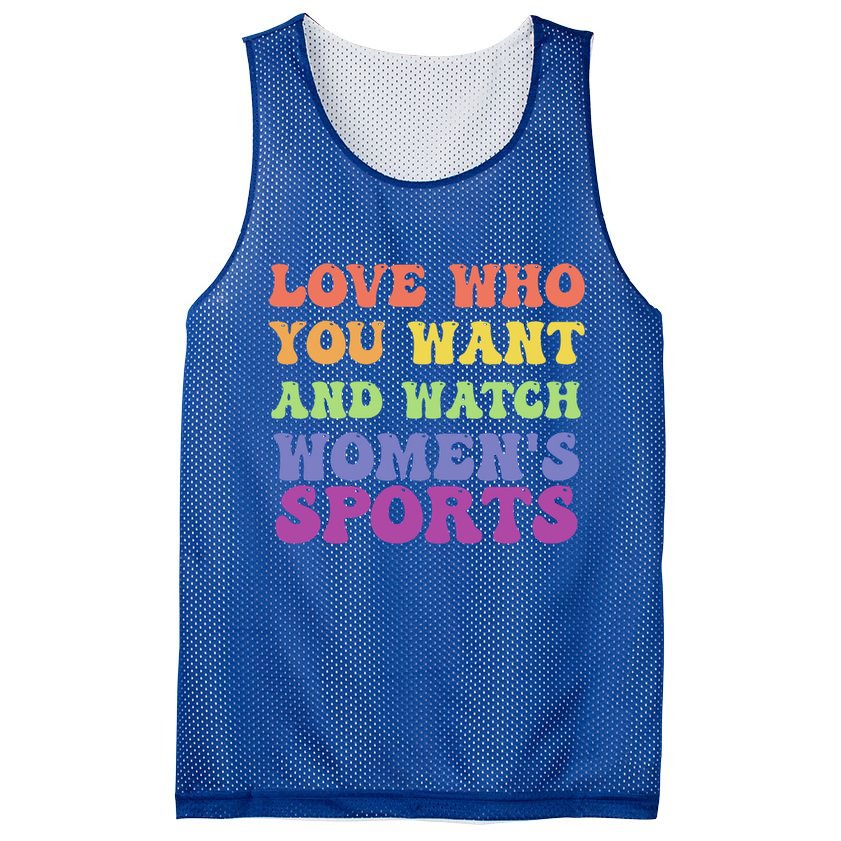 Love Who You Want And Watch S Sports Gift Mesh Reversible Basketball Jersey Tank