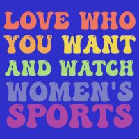 Love Who You Want And Watch S Sports Gift Zip Tote Bag