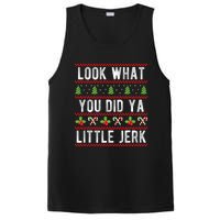 Look What You Did Ya Little Jerk Christmas Holiday Xmas PosiCharge Competitor Tank