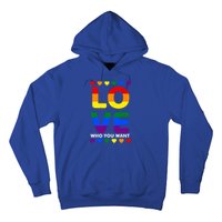 Love Who You Want Pride Lgbt Equivalent Gift Hoodie