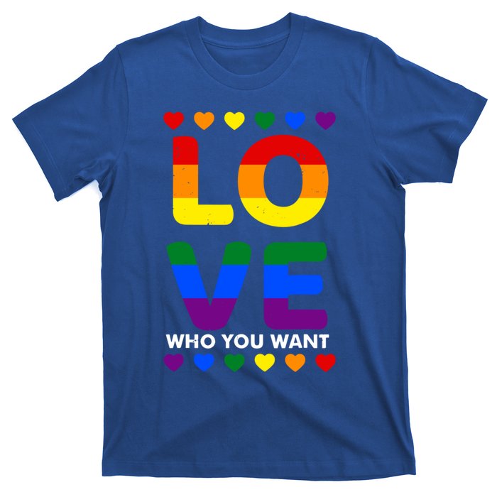 Love Who You Want Pride Lgbt Equivalent Gift T-Shirt