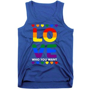 Love Who You Want Pride Lgbt Equivalent Gift Tank Top