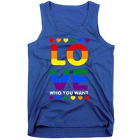 Love Who You Want Pride Lgbt Equivalent Gift Tank Top