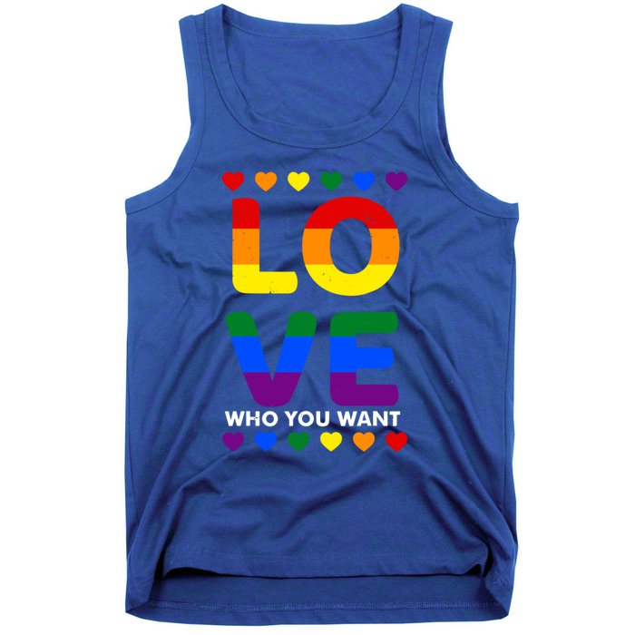 Love Who You Want Pride Lgbt Equivalent Gift Tank Top