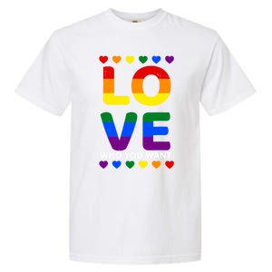 Love Who You Want Pride Lgbt Equivalent Gift Garment-Dyed Heavyweight T-Shirt