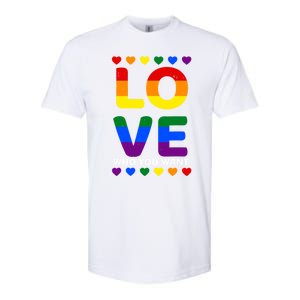 Love Who You Want Pride Lgbt Equivalent Gift Softstyle CVC T-Shirt