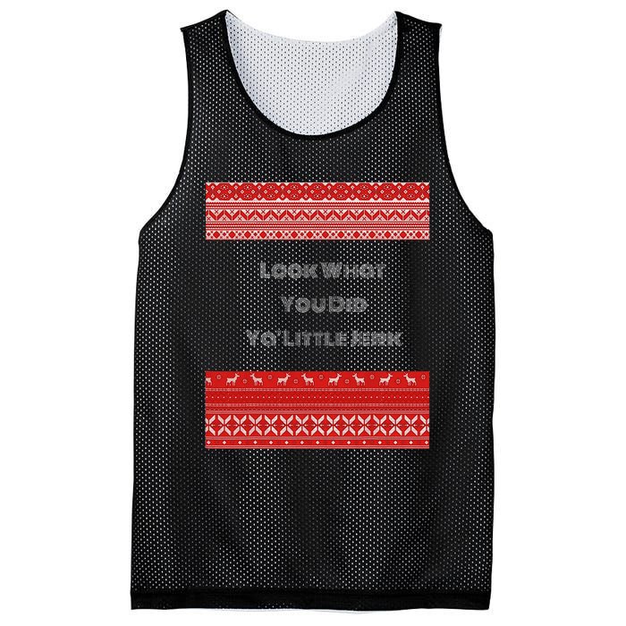 Look What You Did Ya Little Jerk Mesh Reversible Basketball Jersey Tank