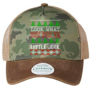 Look What You Did Ya Little Jerk Fun Xmas Ugly Christmas Gift Legacy Tie Dye Trucker Hat