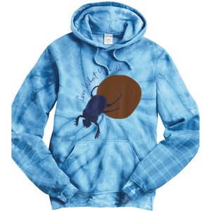 Love What You Do Funny Dung Beetle Bug Tie Dye Hoodie