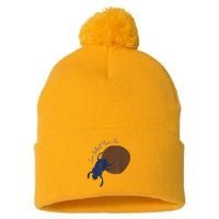 Love What You Do Funny Dung Beetle Bug Pom Pom 12in Knit Beanie