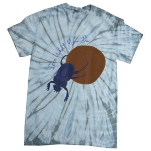 Love What You Do Funny Dung Beetle Bug Tie-Dye T-Shirt