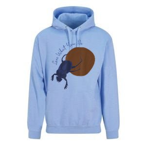 Love What You Do Funny Dung Beetle Bug Unisex Surf Hoodie