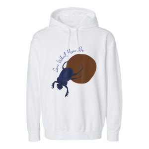 Love What You Do Funny Dung Beetle Bug Garment-Dyed Fleece Hoodie